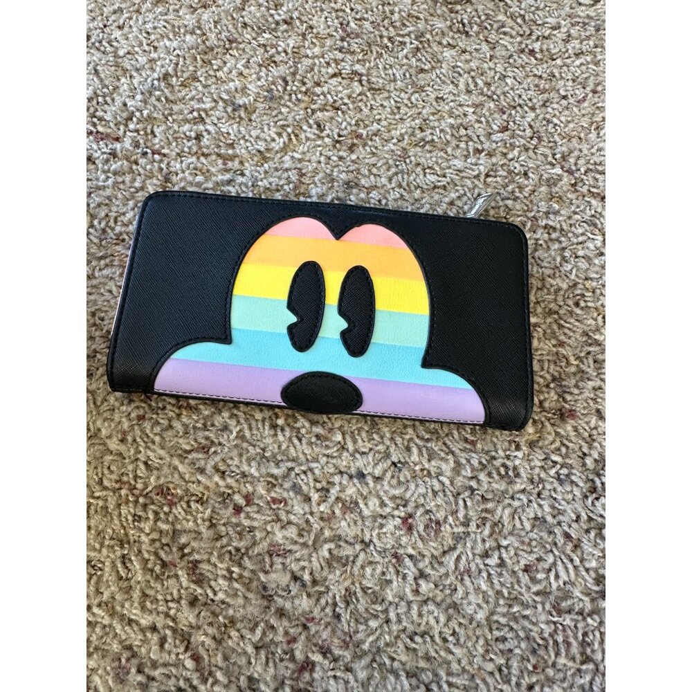 Disney Loungefly Mickey Mouse Rainbow Backpack & Wallet Set Pride - Picture 8 of 10